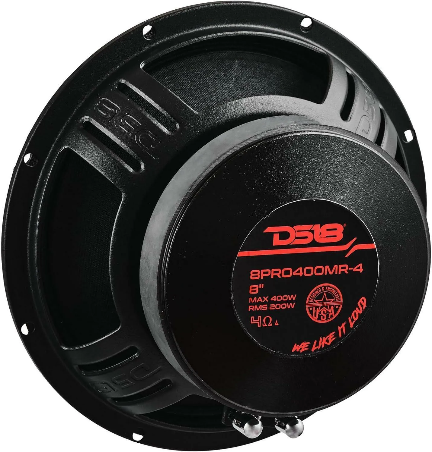 4 x DS18 8PRO400MR-4 8” Mid-Range Loudspeaker Max Power 400 Watts 4-Ohm High Sensitivity