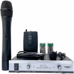 5Core VHF Dual Channel DIGITAL PRO Wireless Microphone System with