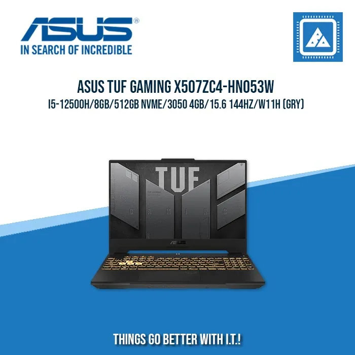 ASUS TUF GAMING X507ZC4-HN053W I5-12500H/8GB/512GB NVME/3050 4GB | BEST FOR GAMING AND AUTOCAD LAPTOP