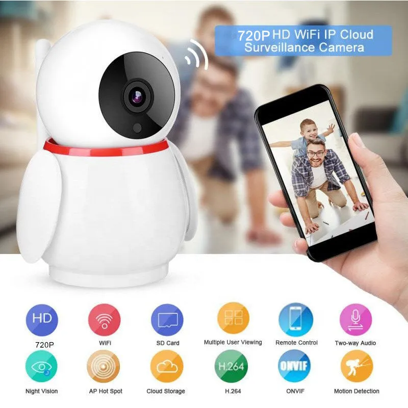 Auto Track 720P Surveillance Security Home Camera