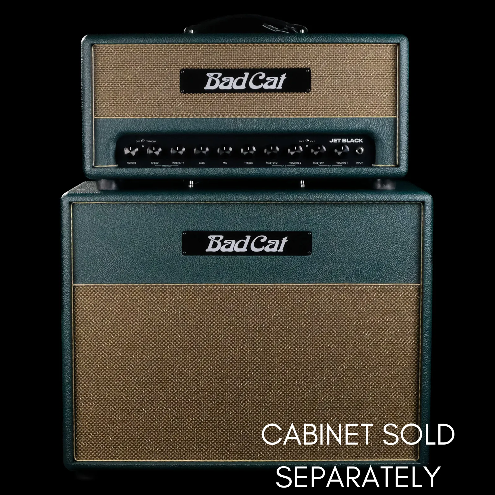 Bad Cat Jet Black 38-Watt Tube Head Amp - Green Tolex