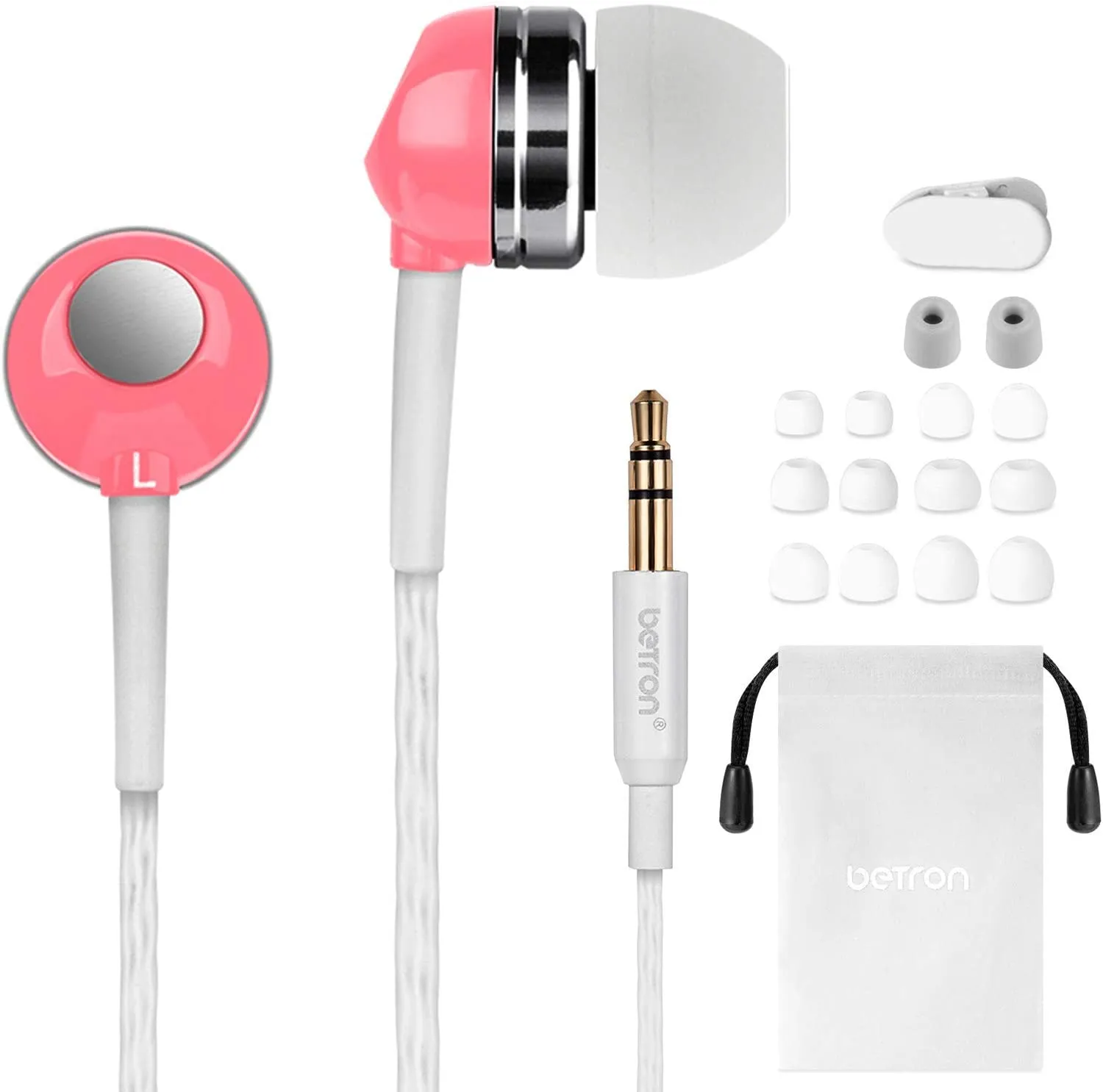 Betron RK300 In-Ear Sport Earphone, Deep Bass and High Sensitivity for iPhone, iPad and Mp3 Players