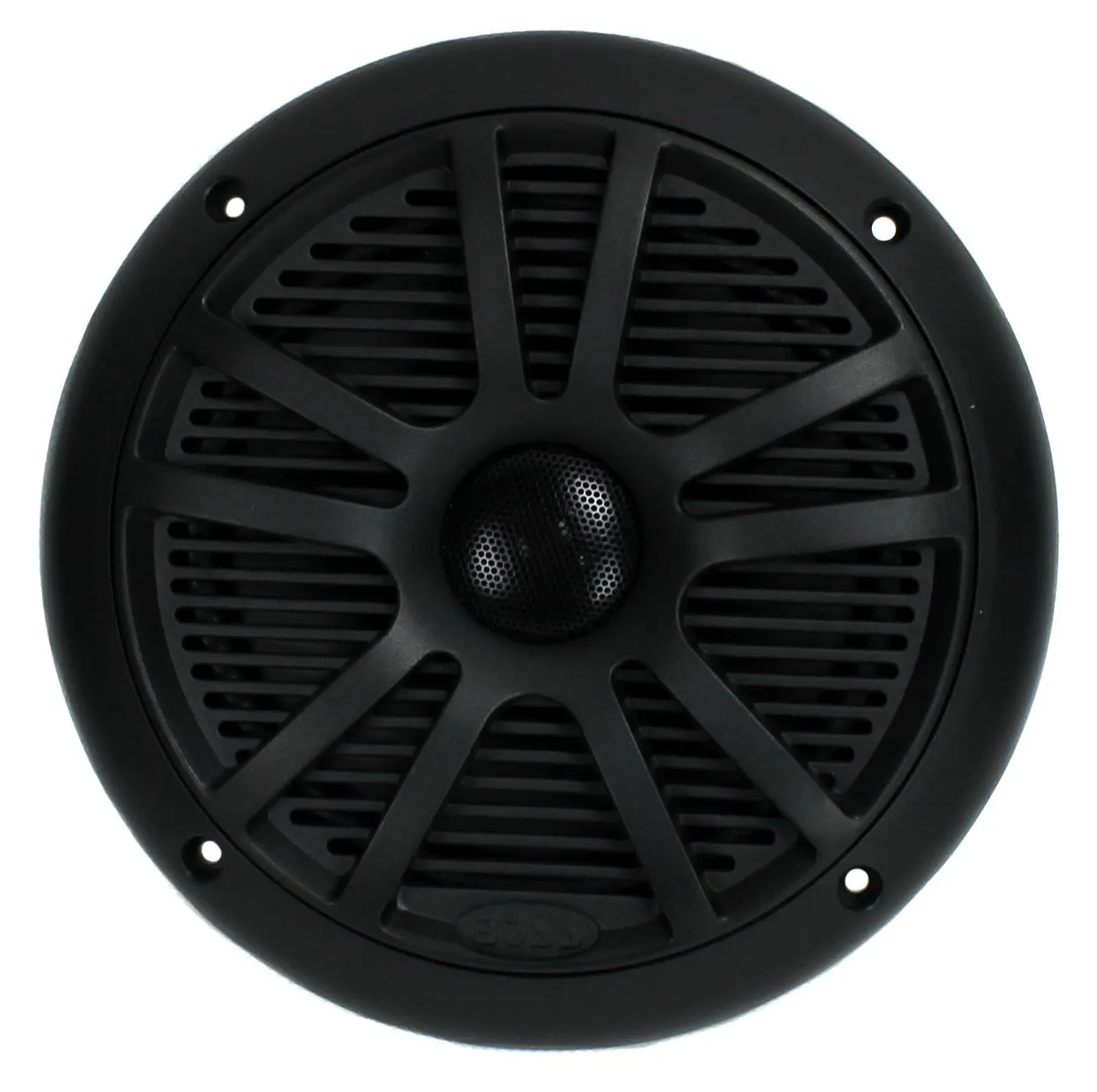 BOSS 6.5" 360W Dual Cone Black Marine Boat Outdoor Audio Speakers, 4pk | MR6B