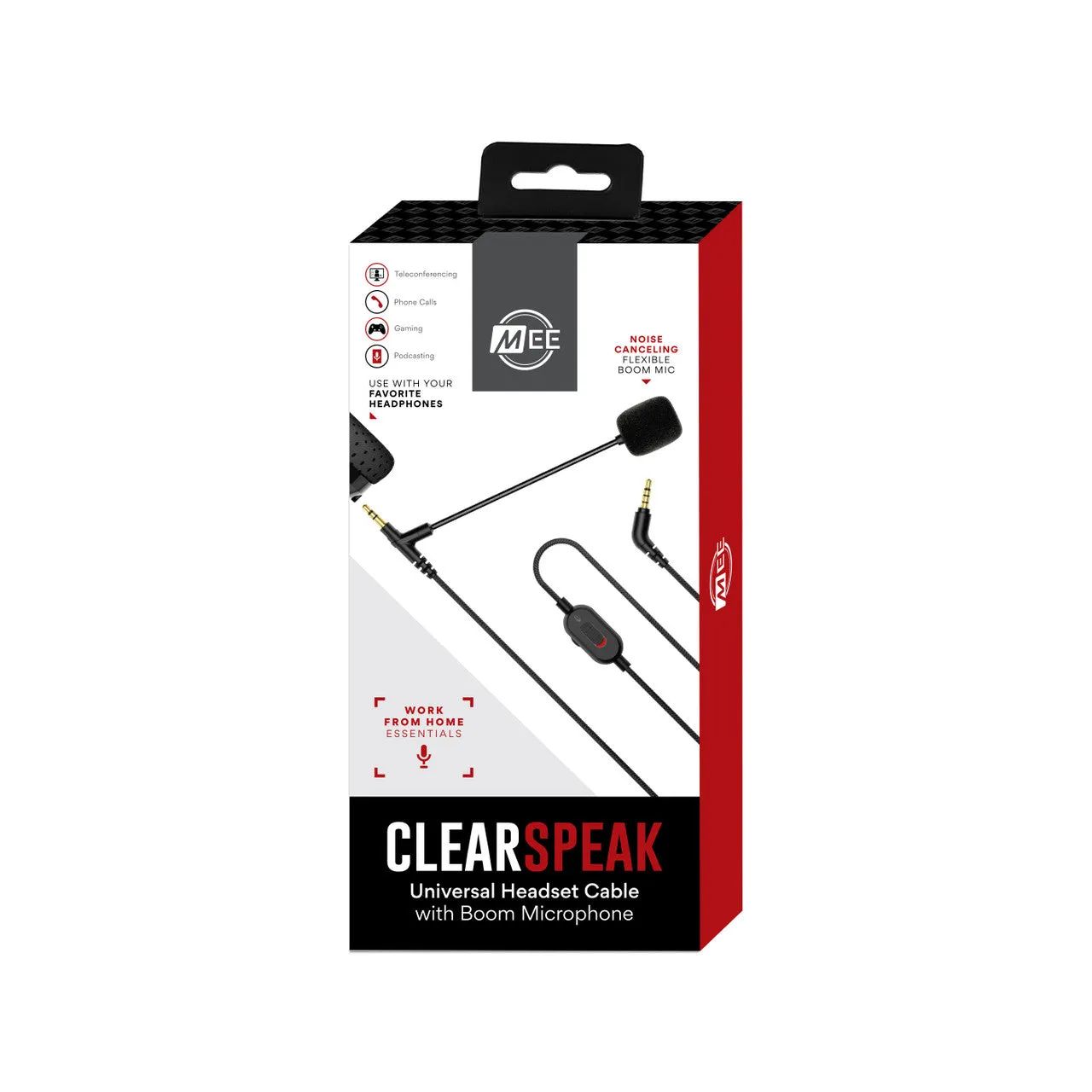 ClearSpeak Universal 3.5 mm Audio Cable with Boom Mic