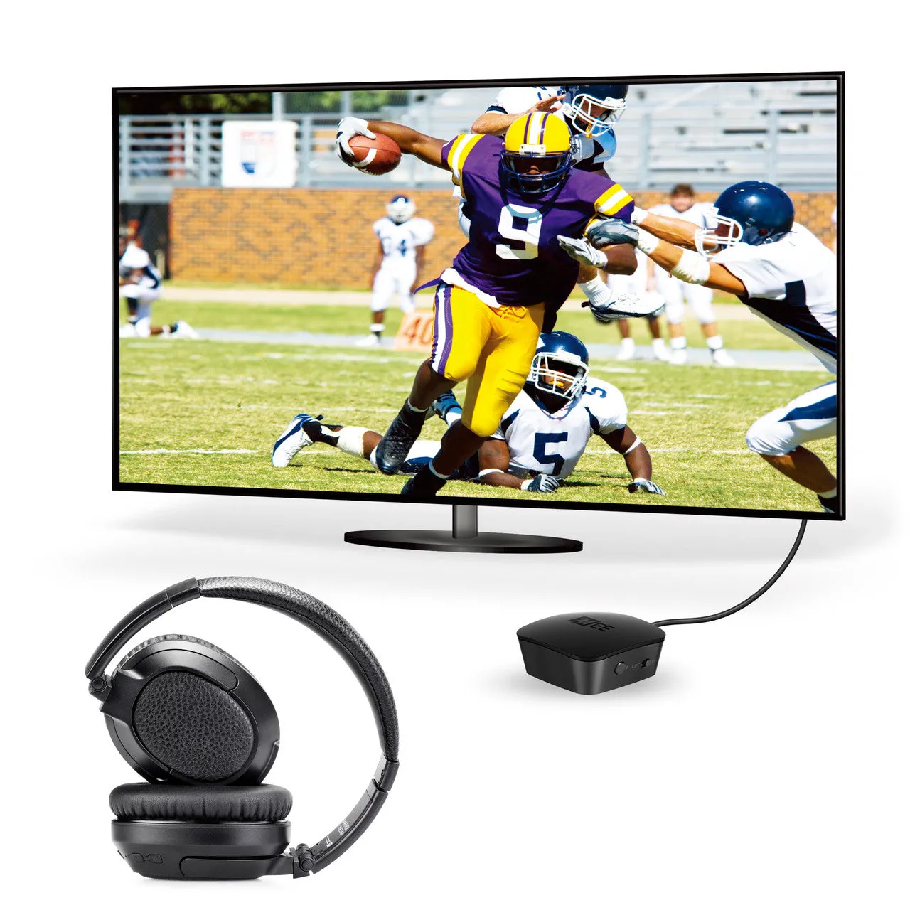 Connect T1CMA Wireless Headphone System for TV - Includes Bluetooth Transmitter and Headphones