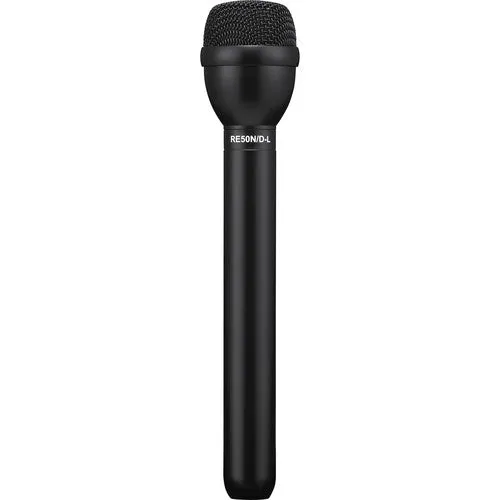 Electro-Voice RE50N/D-L - Omnidirectional Dynamic Shockmounted ENG Microphone with Long Handle and Neodymium Capsule (Black)-F.01U.306.162