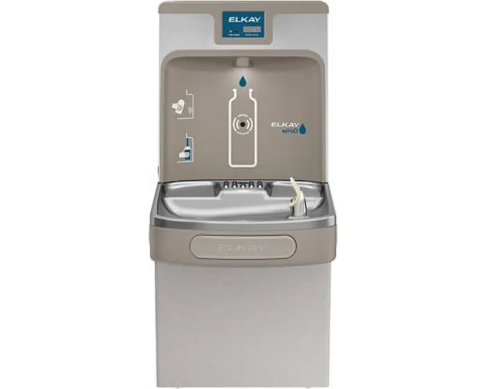 Elkay LZS8WSLP | Enhanced EZH2O Bottle Filling Station | Filtered, Refrigerated, Light Gray