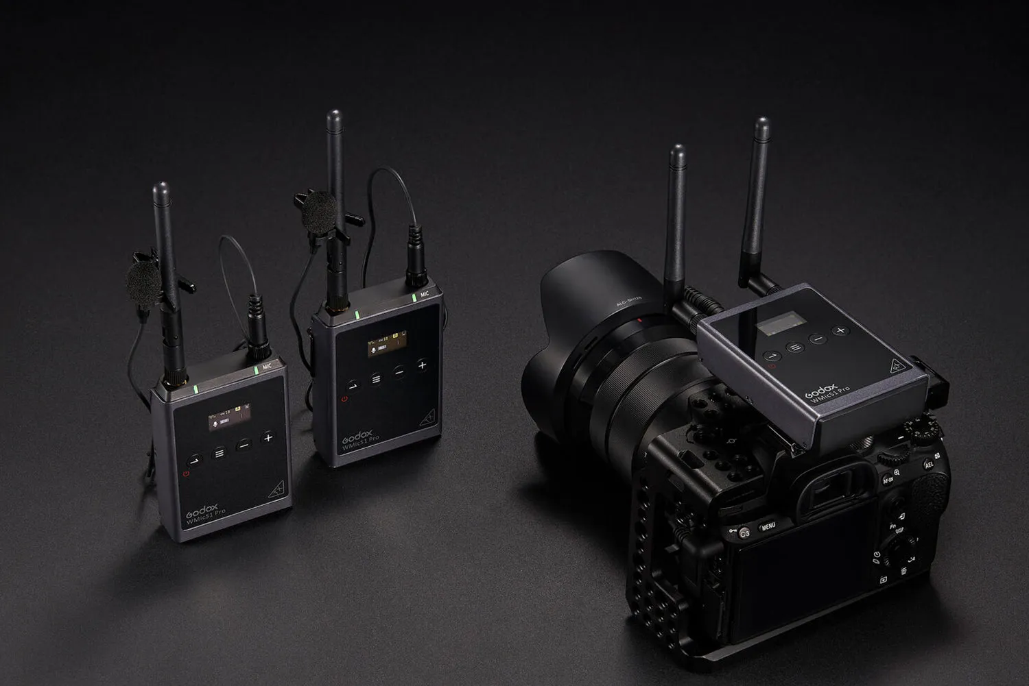 Godox WMicS1 Pro Kit 1 Camera-Mount Wireless Omni Lavalier Microphone System (514 to 596 MHz)