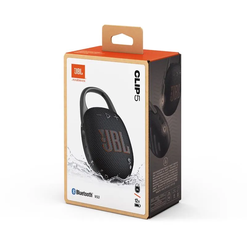 JBL Clip 5 Wireless Bluetooth Weather Resistant Portable Speaker