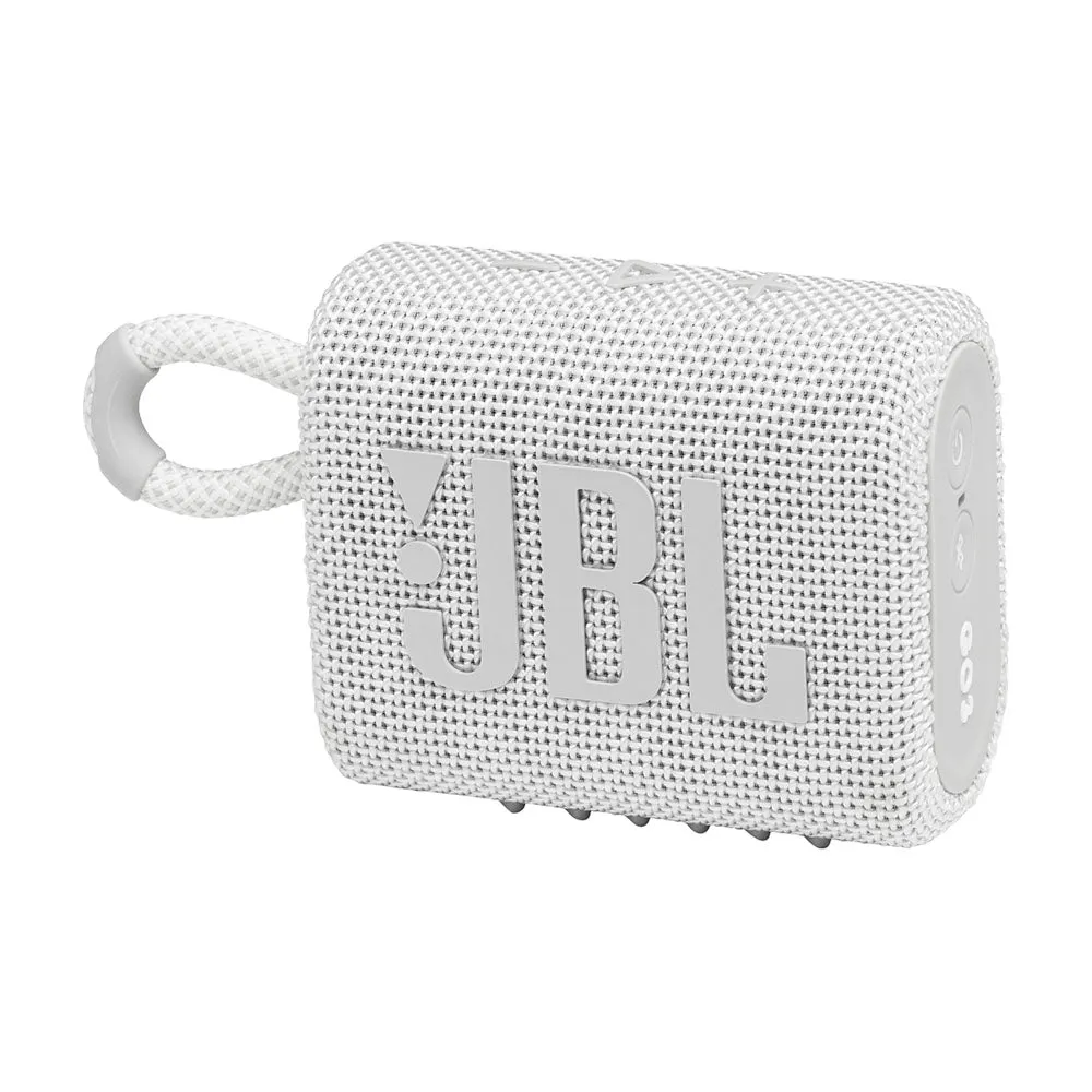 JBL Go 3 Portable Speaker System, White