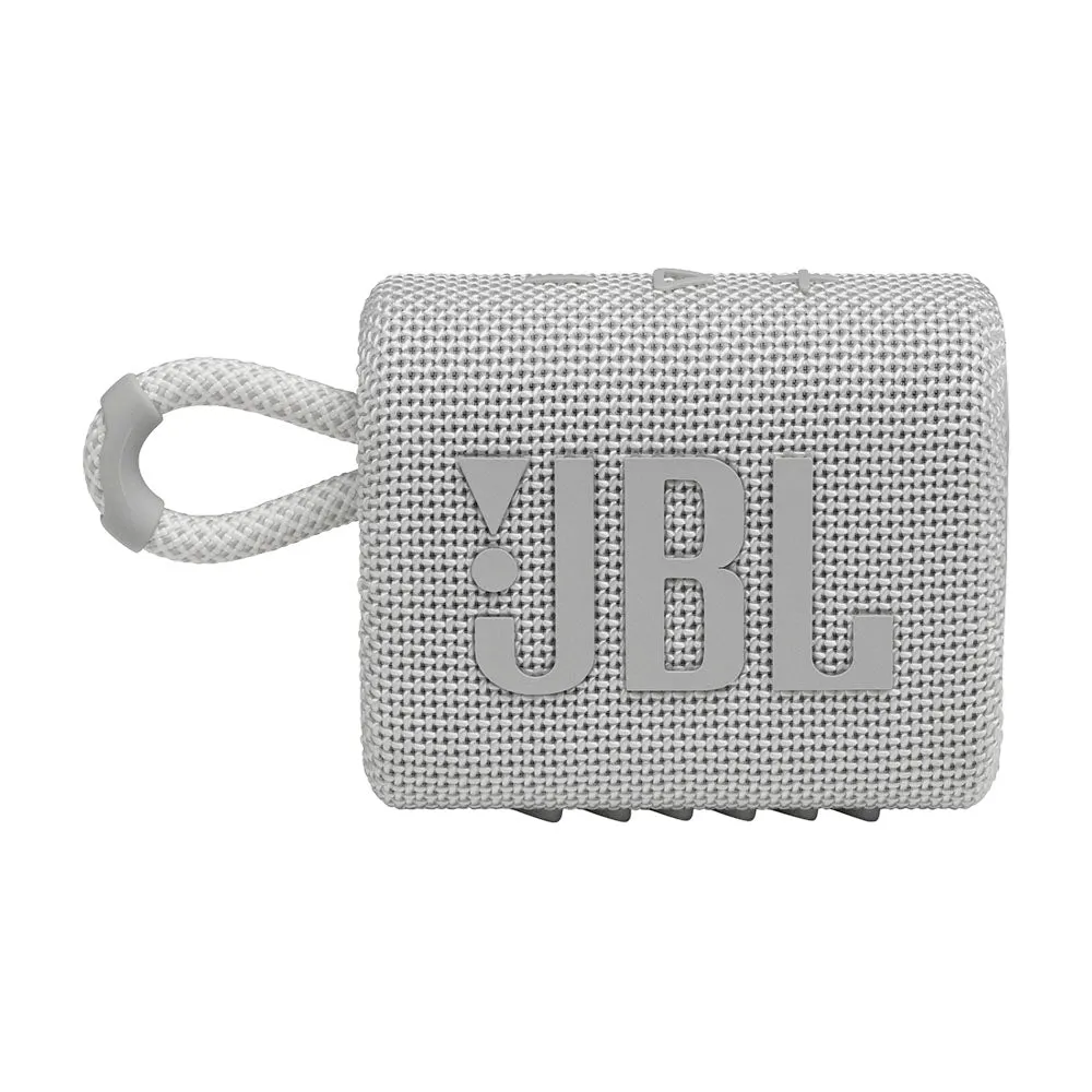 JBL Go 3 Portable Speaker System, White