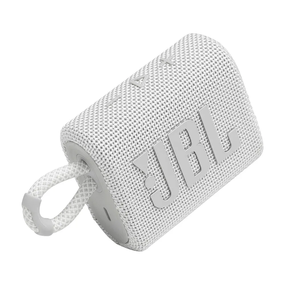 JBL Go 3 Portable Speaker System, White