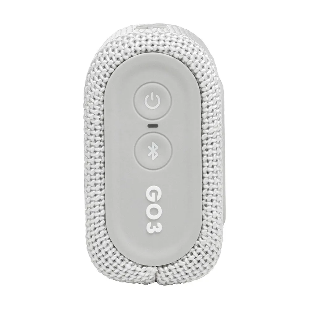 JBL Go 3 Portable Speaker System, White