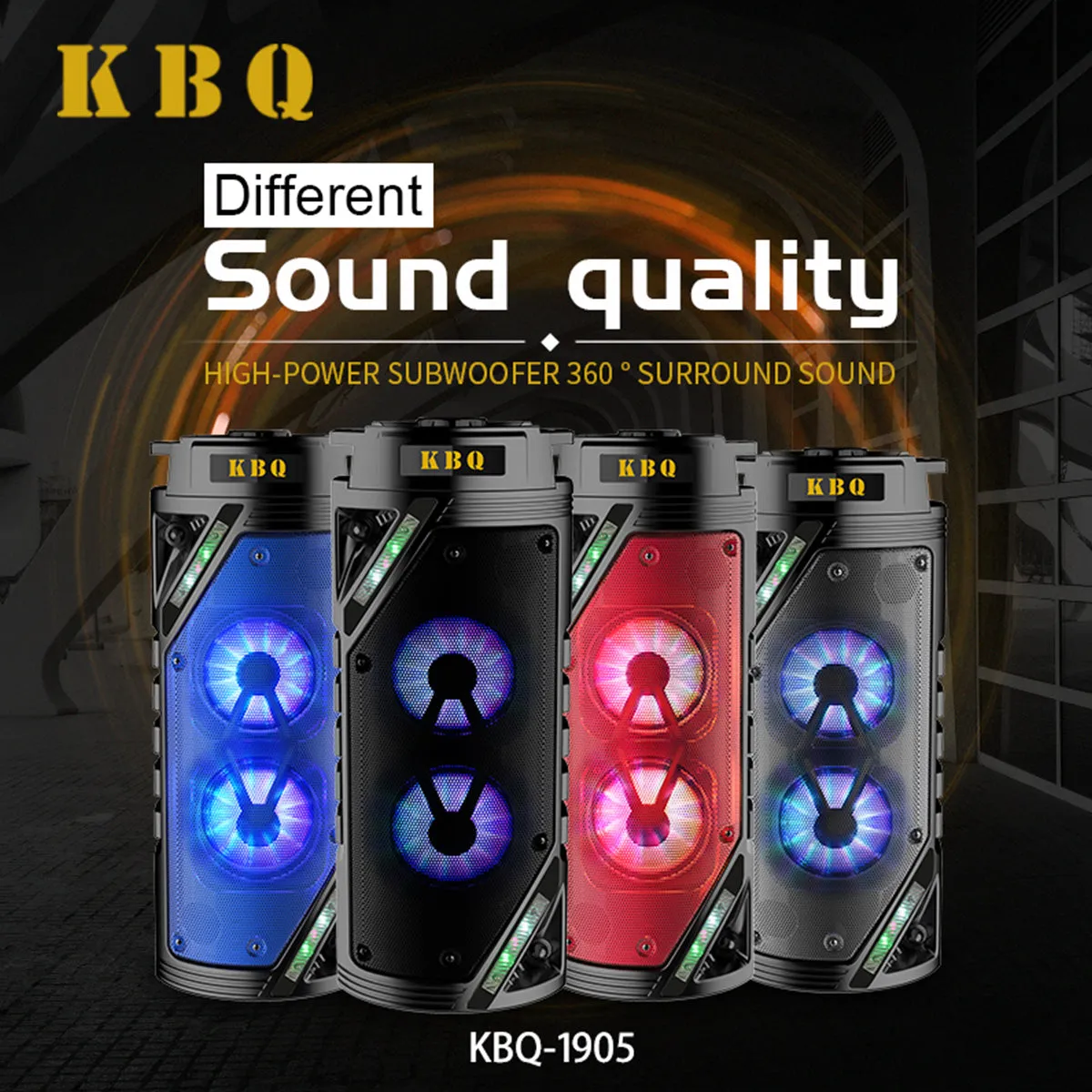 KBQ-1905 Wireless Party Speaker with Mic