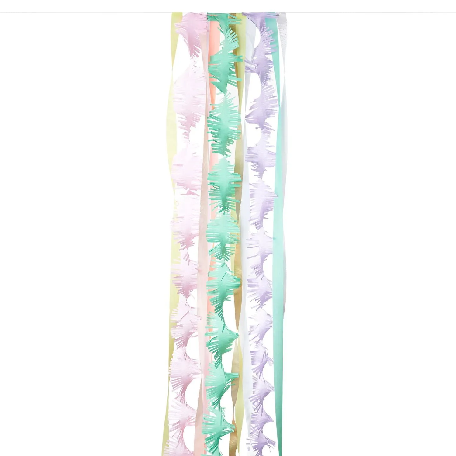 Luxury Party Streamer Set - Pastel Rainbow