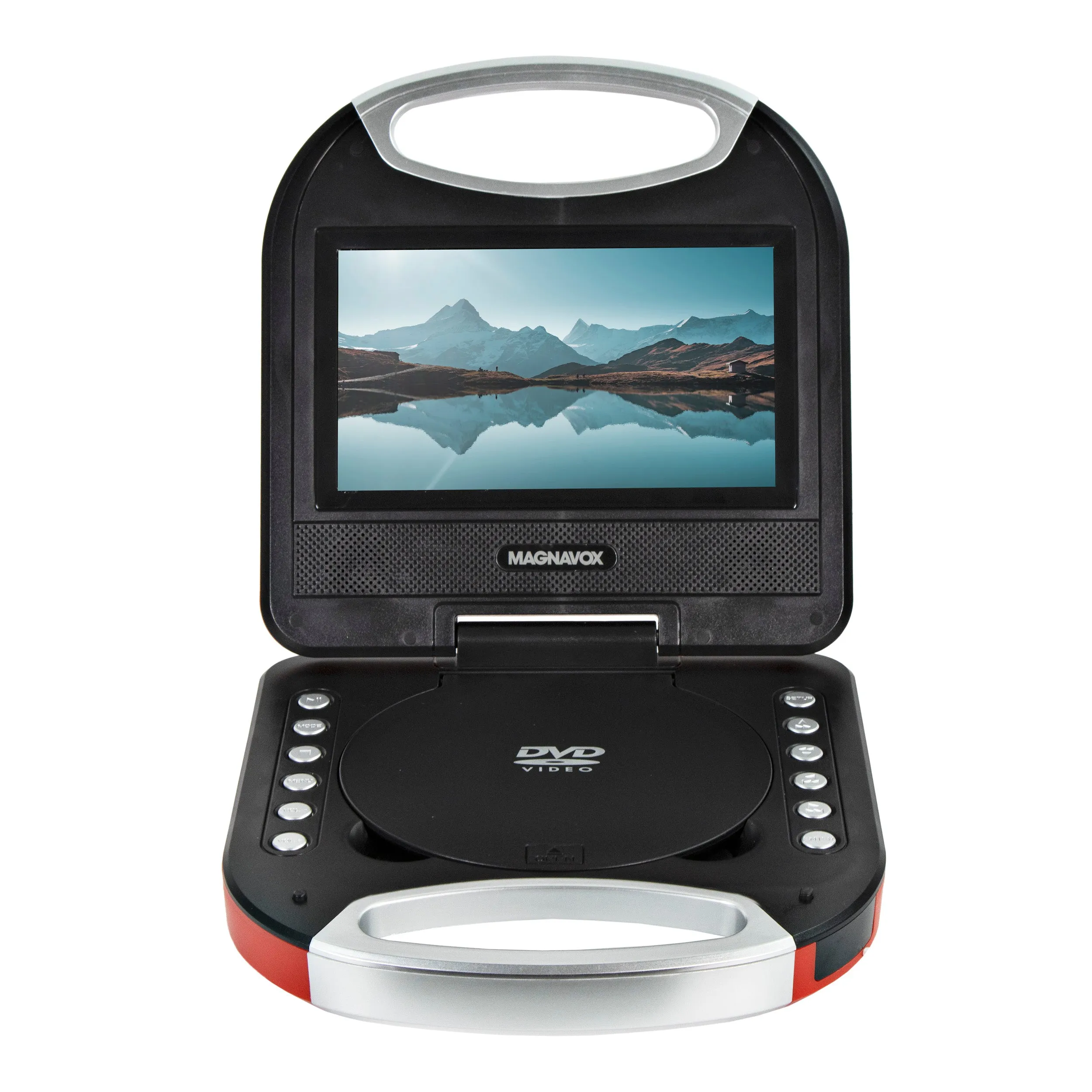 Magnavox MTFT750-RD Portable 7 inch DVD/CD Player with Remote in Red