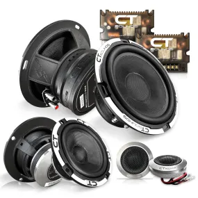 MESO-6-5-3WAY-COM // Meso 6.5 Inch 500 Watt 3-Way Component Speaker Set