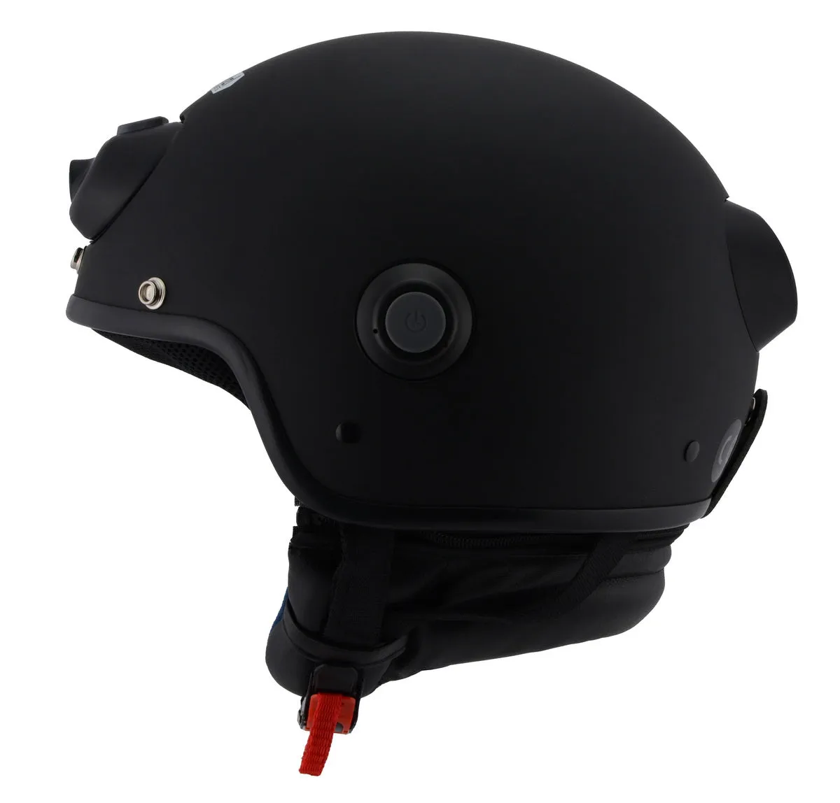 Milwaukee Performance Helmets  MPH9802DOT 'Vision' Matte Black 3/4 Open Face Helmet with HD Camera and Bluetooth System