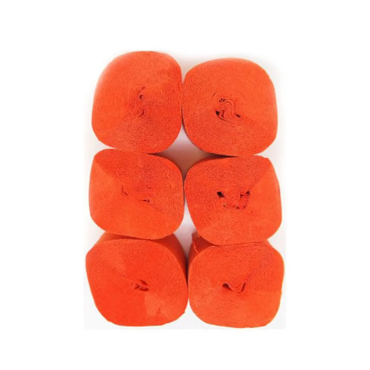 Orange Crepe Streamer - 8 Pack