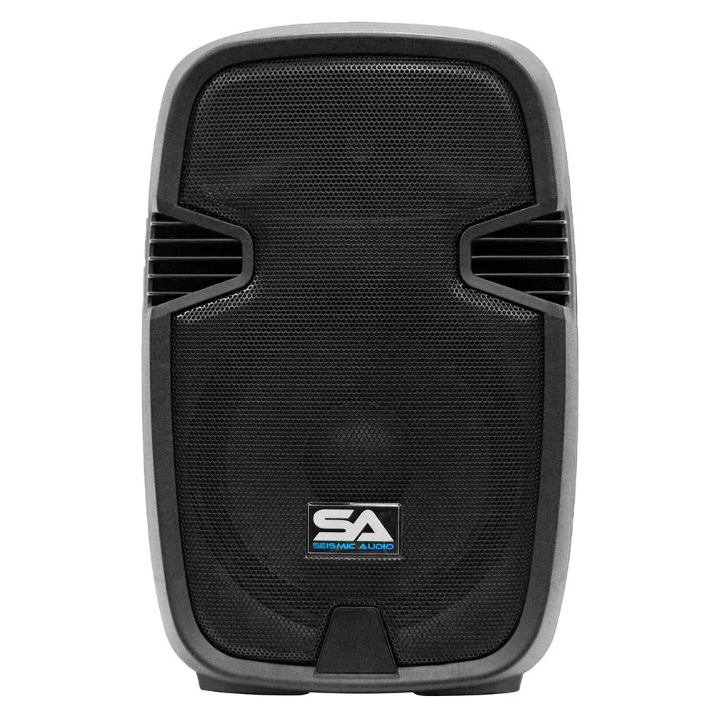 PAIO12 - Active 12 Inch PA Speaker System - Bluetooth, Wireless Mic, Speaker Stands and Cables