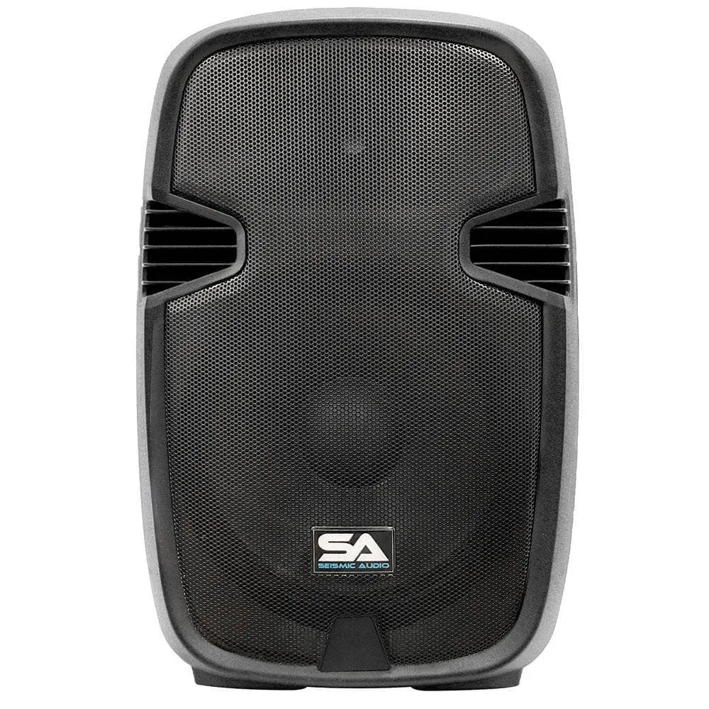 PAIO15 - Active 15 Inch PA Speaker System - Bluetooth, Wireless Mic, Speaker Stands and Cables