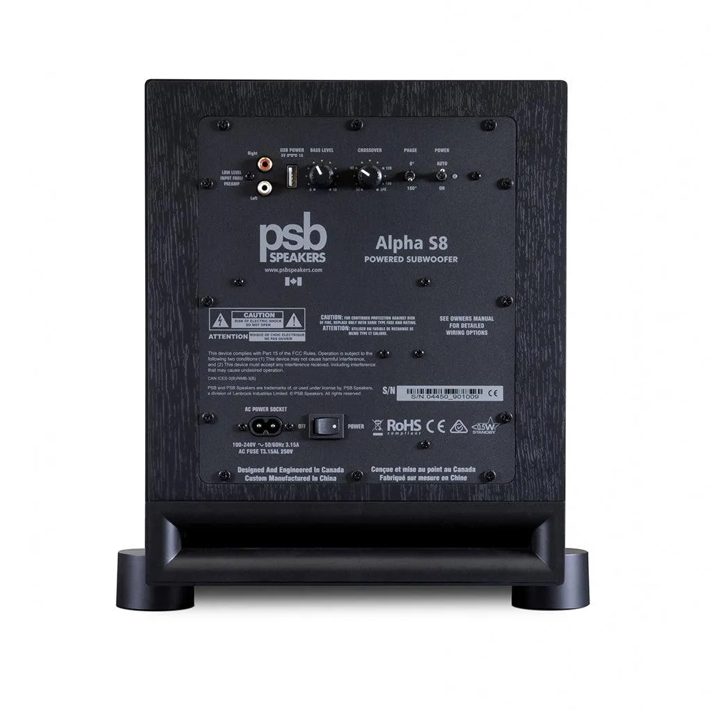 PSB Alpha S8 - 8" Subwoofer