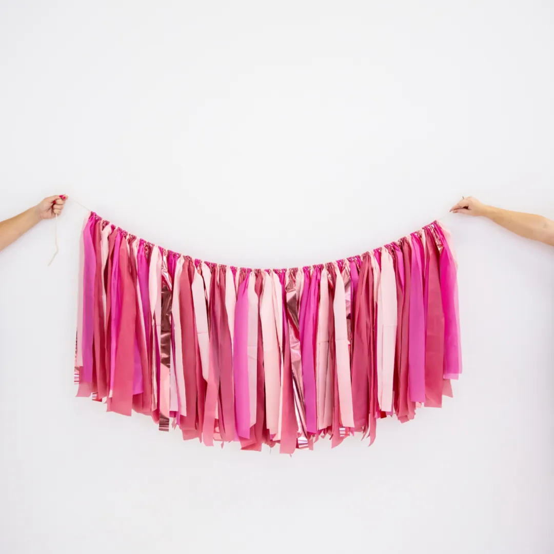 Reusable Fringe Garland - Flamingo (Made to order)