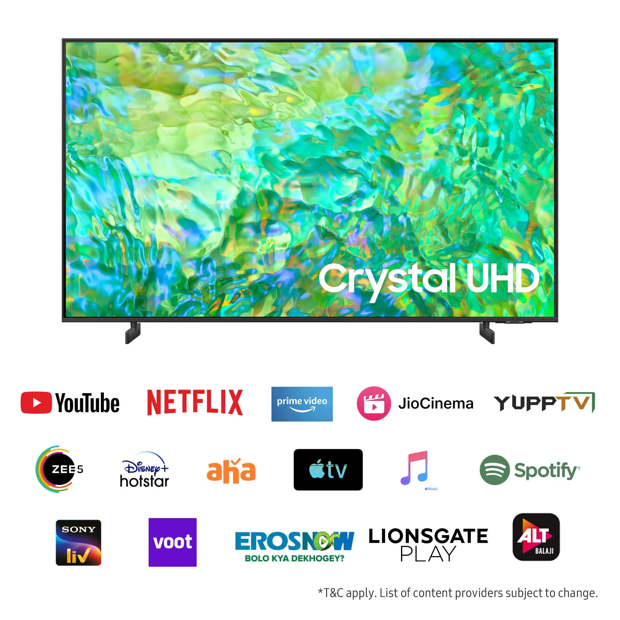 Samsung 125 cm (50 inches) 4K Ultra HD Smart LED TV UA50CU8000KLXL (Titan Grey)