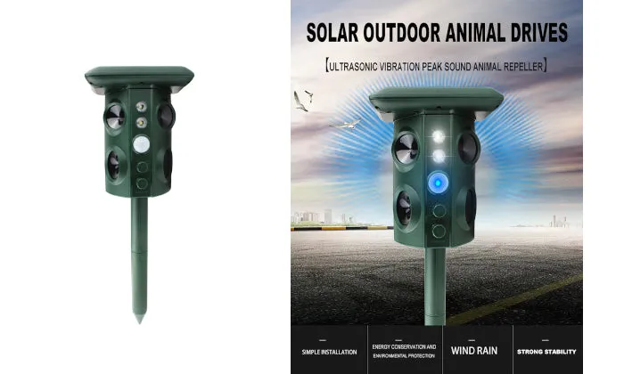 Solar Ultrasonic Animal Pest Repeller