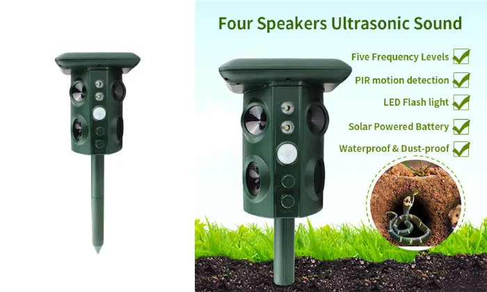 Solar Ultrasonic Animal Pest Repeller