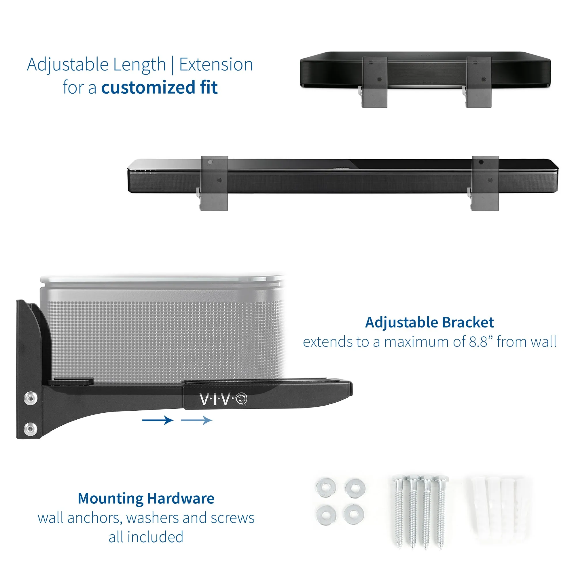 Universal Soundbar Speaker Wall Mount