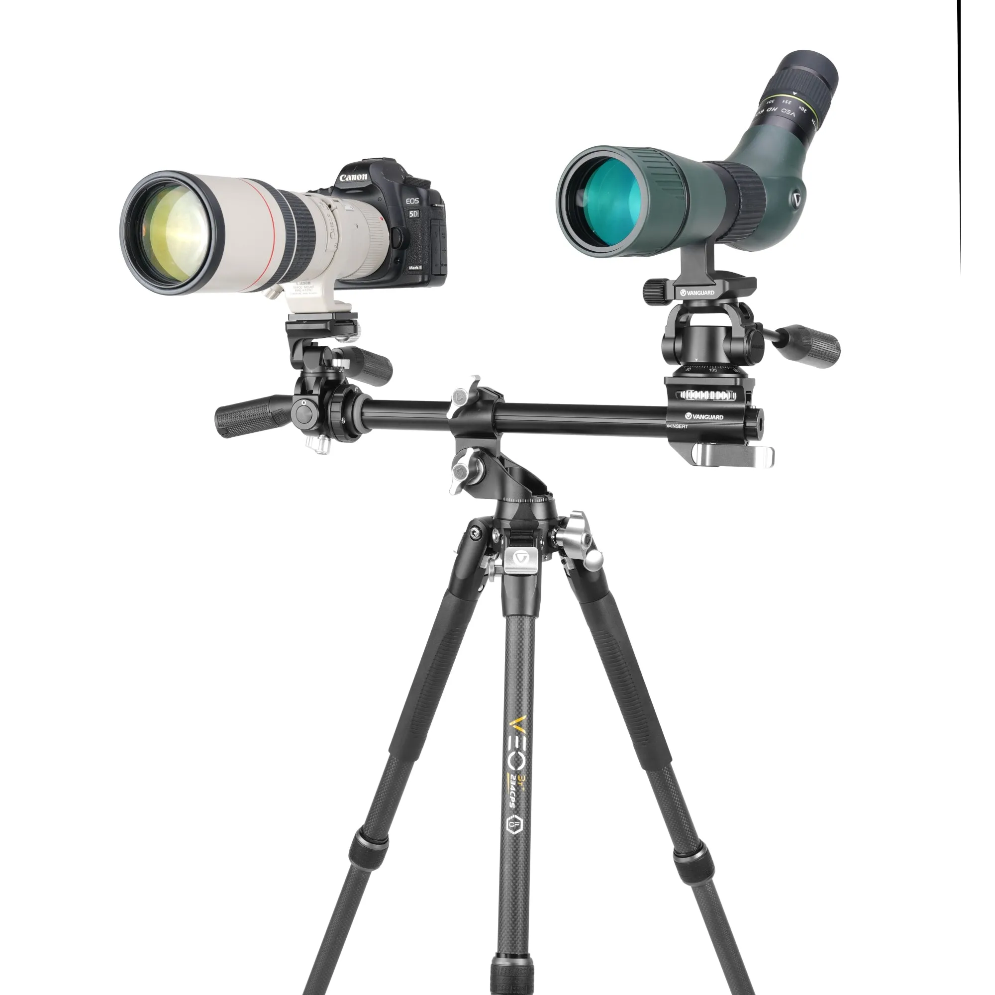 VEO 3T  234CPS Multi-Angle Carbon Fiber Travel Tripod w/ Pan Head