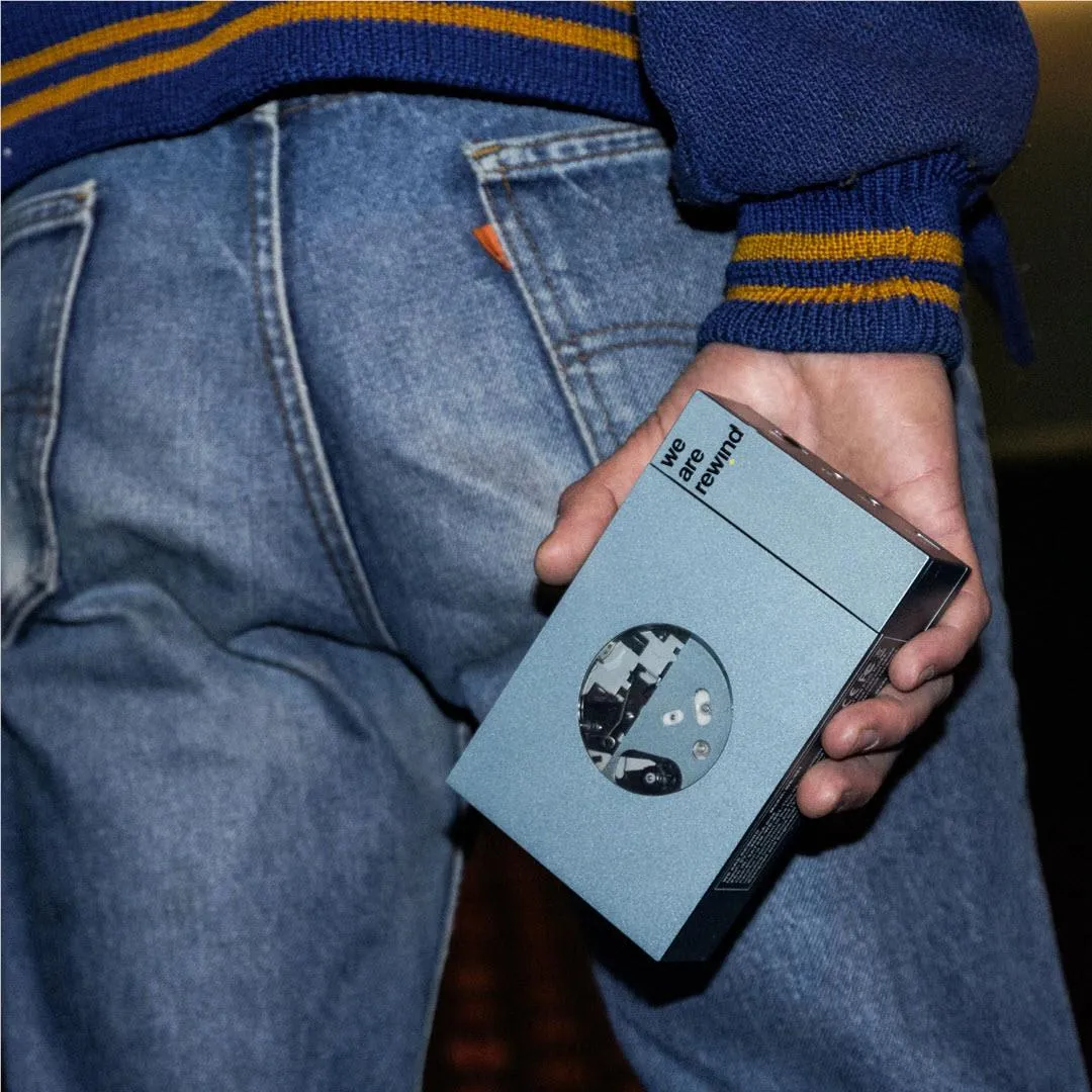 We Are Rewind Portable Bluetooth Cassette Player (Kurt Blue)