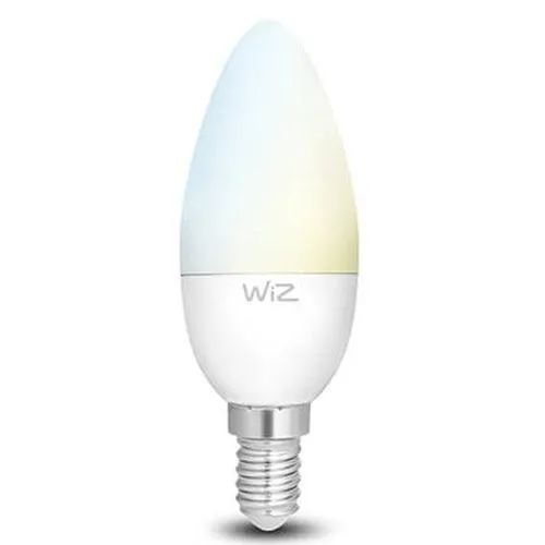 WiZ Warm White Candle E14 Smart LED Bulb - White | 94-WZ20443511