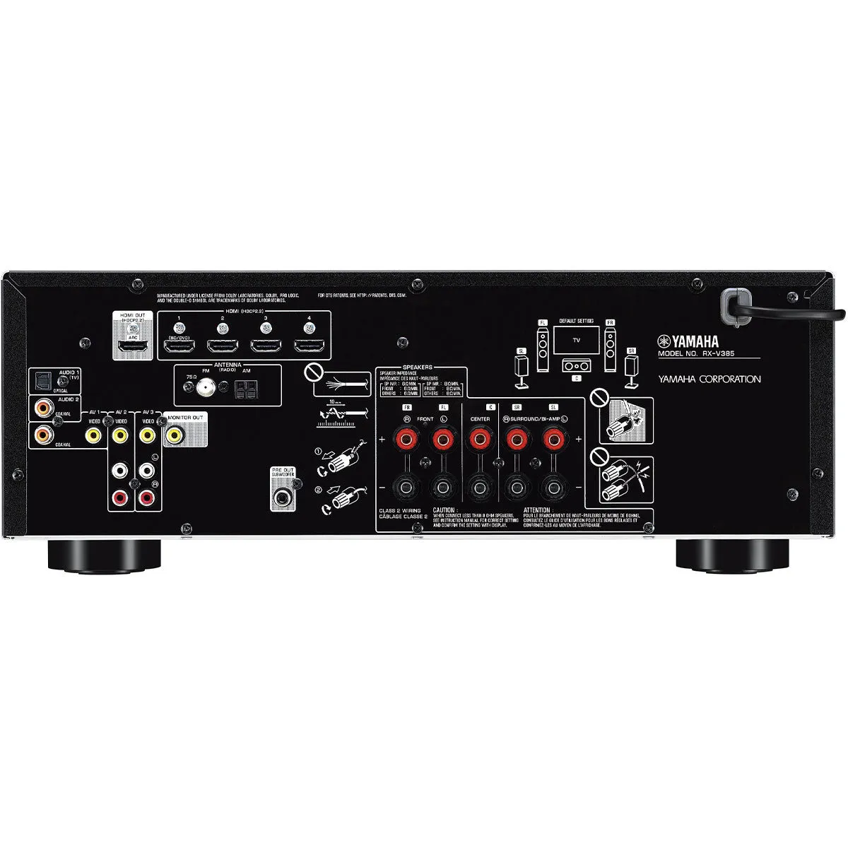 Yamaha RX-V385 5.1-Channel 4K Ultra HD AV Receiver